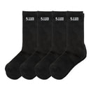 5.11 Duty Ready Plus Crew Socks (4-Pack) | Black | 10051