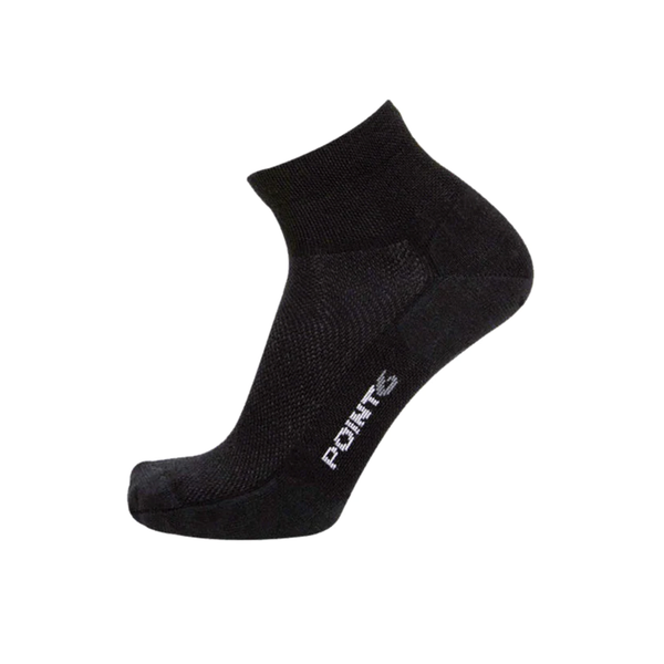 POINT6 TRAINER ULTRA LIGHT MINI CREW BLACK SOCKS - 37.5 TECHNOLOGY | 11-3101-204