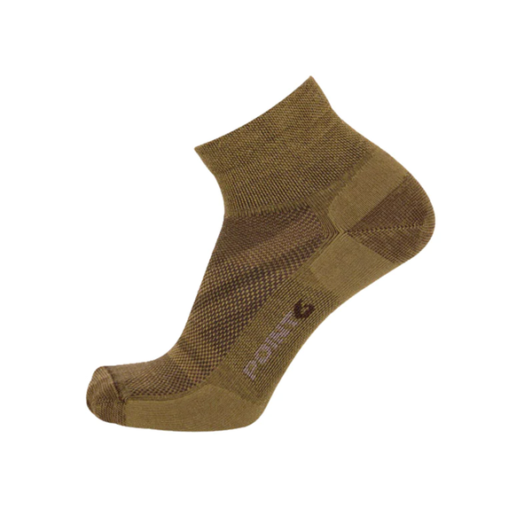 POINT6 TRAINER ULTRA LIGHT MINI CREW COYOTE SOCKS - 37.5 TECHNOLOGY | 11-3101-402