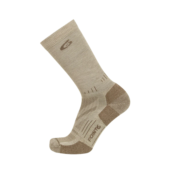 POINT6 TRACKER EXTRA LIGHT DESERT SAND CREW SOCKS - 37.5 TECHNOLOGY | 11-3201-207