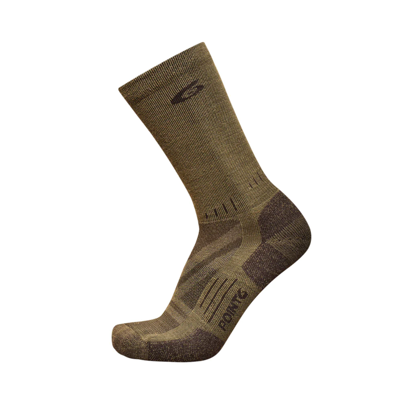 POINT6 TRACKER EXTRA LIGHT COYOTE CREW SOCKS - 37.5 TECHNOLOGY | 11-3201-402