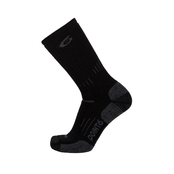 POINT6 DEFENDER MEDIUM MID-CALF BLACK SOCKS - 37.5 TECHNOLOGY | 11-3300-204