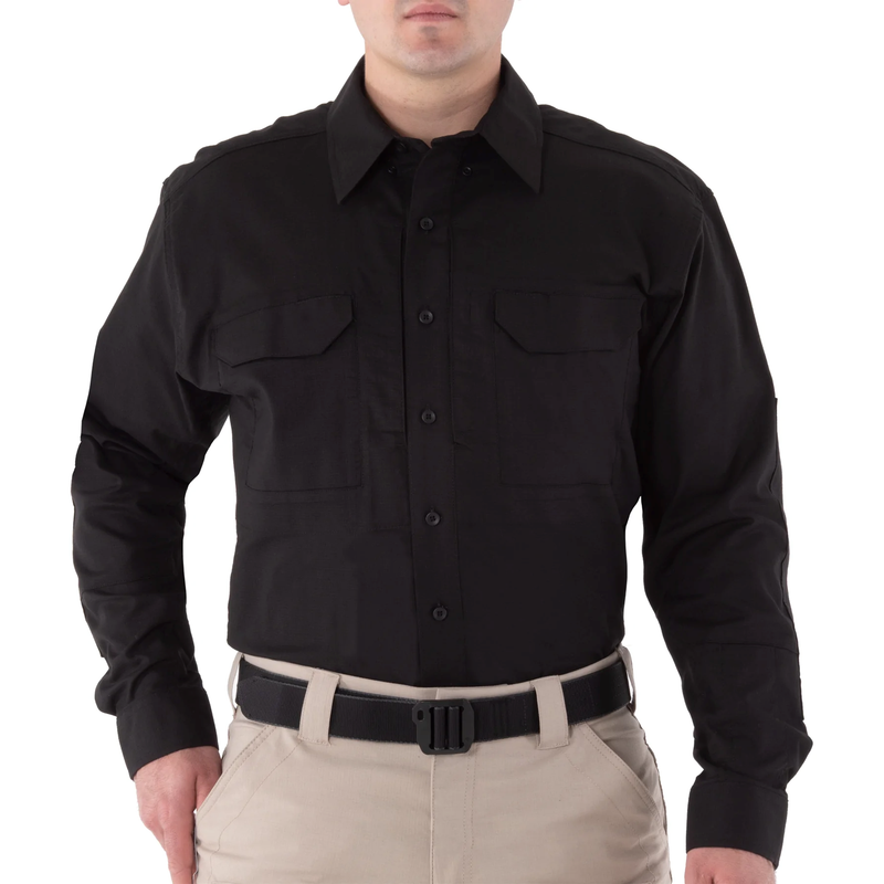 First Tactical Men's V2 Tactical Long Sleeve Shirt | Black | 111006