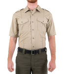 First Tactical Men's V2 PRO DUTY™ Uniform Short Sleeve Shirt | Silver Tan | 112001