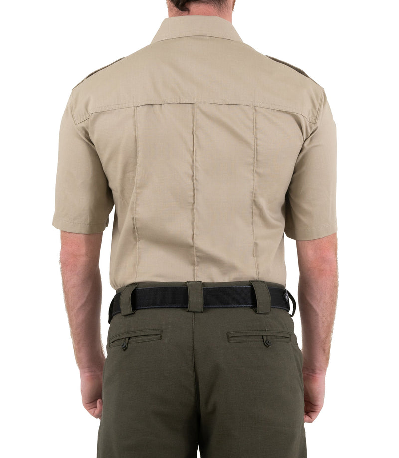 First Tactical Men's V2 PRO DUTY™ Uniform Short Sleeve Shirt | Silver Tan | 112001