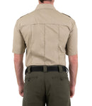 First Tactical Men's V2 PRO DUTY Uniform Short Sleeve Shirt | Silver Tan | 112001