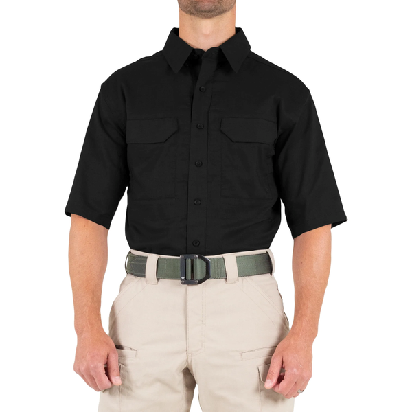 First Tactical Men's V2 Tactical Short Sleeve Shirt | Black | 112007