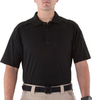 First Tactical Men's Cotton Short Sleeve Polo Pen Pocket | Black | 112508