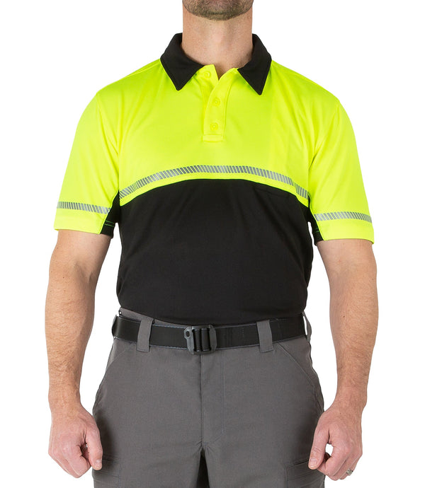 First Tactical Men's Bike Polo | Hi-Vis Yellow | 112516