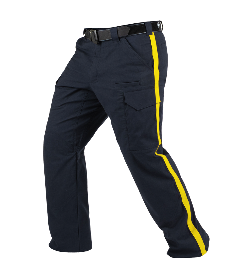 First Tactical Men's V2 Tactical Pant - 1 1/2" Yellow Striped RCMP | Midnight Navy | 114050
