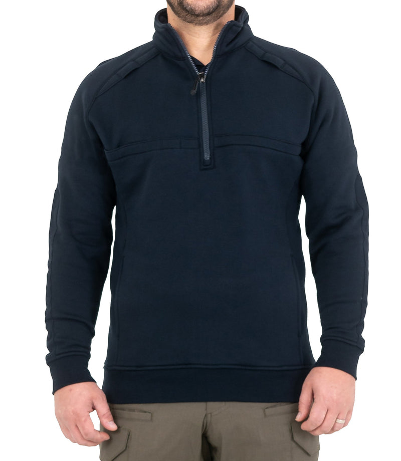 First Tactical Men’s Cotton Job Shirt 1/4 Zip | Midnight Navy | 118507