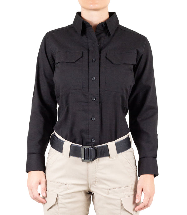 First Tactical Women's V2 Tactical Long Sleeve Shirt | Black | 121006