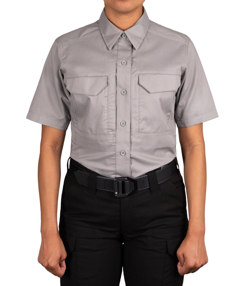 First Tactical Women's V2 Tactical Short Sleeve Shirt | Wolf Grey | 122007