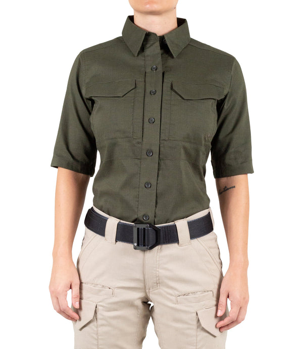 First Tactical Women's V2 Tactical Short Sleeve Shirt | OD Green | 122007