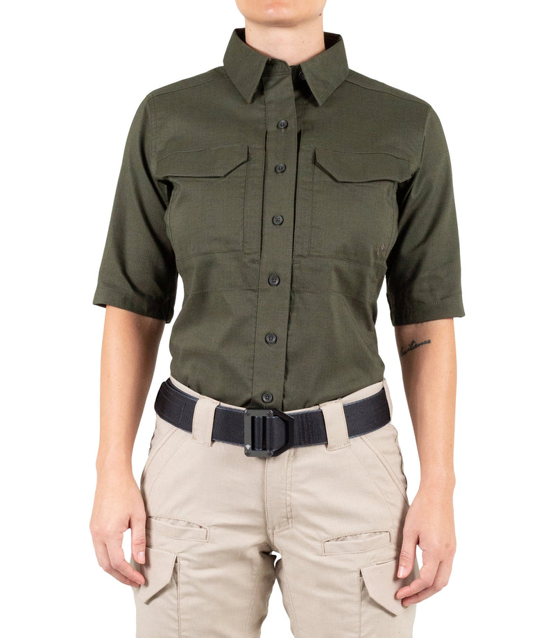 First Tactical Women's V2 Tactical Short Sleeve Shirt | OD Green | 122007