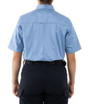 First Tactical Women's Cotton Station Short Sleeve Shirt | Medium Blue | 122008