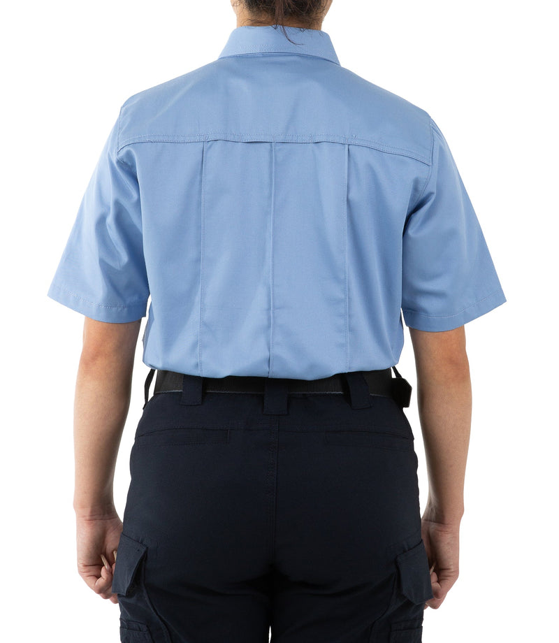 First Tactical Women's Cotton Station Short Sleeve Shirt | Medium Blue | 122008