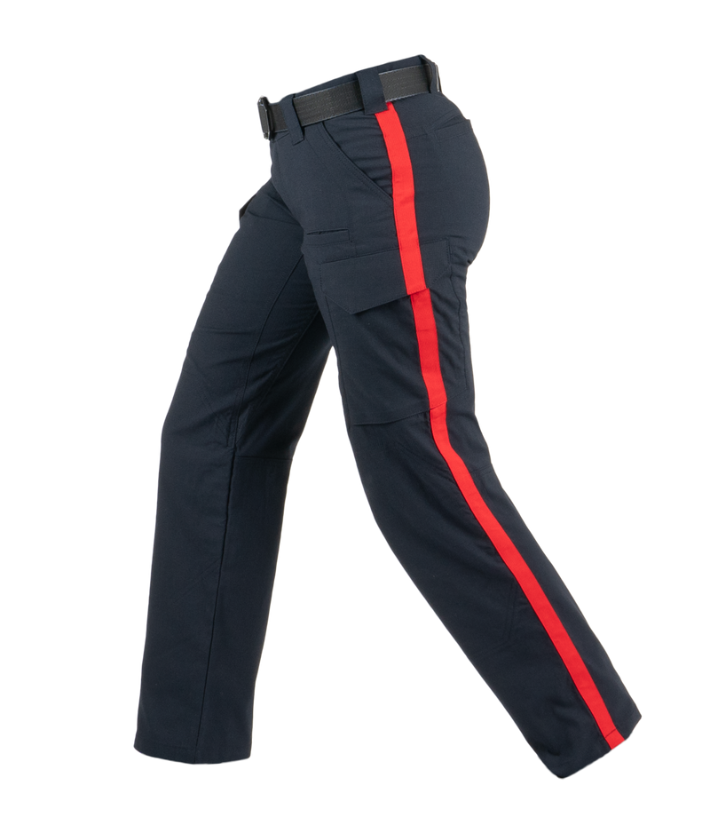 First Tactical Women's V2 Tactical Pant , 1" Red Stripe | Midnight Navy | 124054