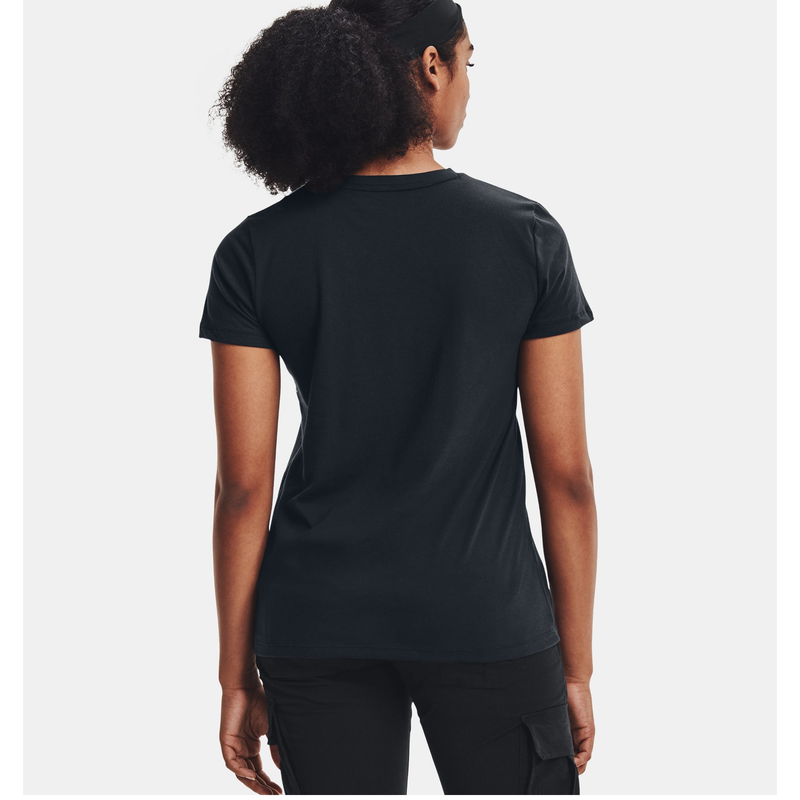 UNDER ARMOUR® WOMENS TACTICAL COTTON NAVY T-SHIRT | 1351761-465