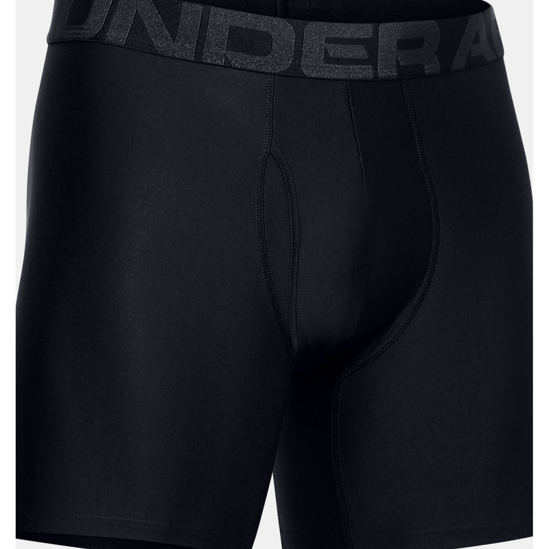 UNDER ARMOUR® MEN'S TECH™ 6" BOXERJOCK® – 2 PACK | BLACK | 1363619-001