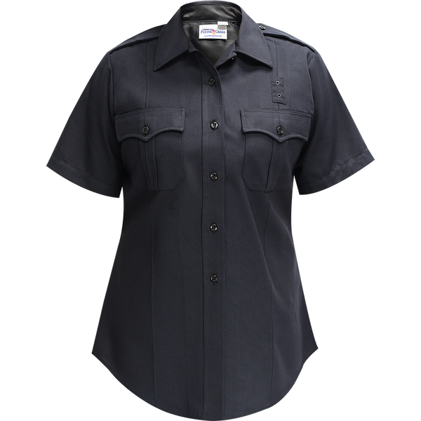 FLYING CROSS JUSTICE POLY/WOOL WOMENS LAPD NAVY SHORT-SLEEVE SHIRT | 157R84-86