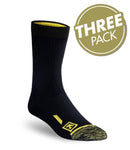 First Tactical 6" Cotton Duty Socks, 3 pack | Black | 160001