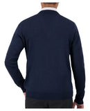 Cobmex "Cashmere"-Like V Neck Long Sleeve Pullover | Navy | 2009