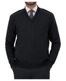 Cobmex V-Neck “Military” Sweater | Black | 2805