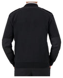 Cobmex V-Neck “Military” Sweater | Black | 2805