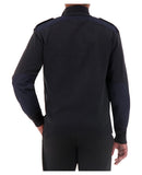 Cobmex Quarter Zip Mockneck “Military” Sweater | Navy | 2826