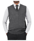 Cobmex "Cashmere"-Like V-Neck Vest | Executive Grey | 3009