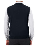 Cobmex "Cashmere"-Like V-Neck Vest | Navy | 3009