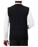 Cobmex Crew Neck Zip Front Vest | Black | 3011