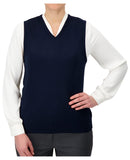 Cobmex Ladies "Cashmere"-Like V-Neck Vest | Navy | 3109