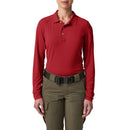 5.11 Women's Helios Long Sleeve Polo | Range Red 2 | 32013