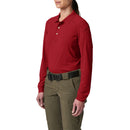 5.11 Women's Helios Long Sleeve Polo | Range Red 2 | 32013