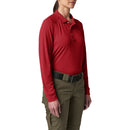 5.11 Women's Helios Long Sleeve Polo | Range Red 2 | 32013