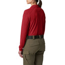 5.11 Women's Helios Long Sleeve Polo | Range Red 2 | 32013