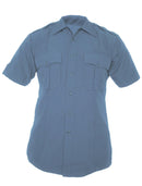 Elbeco Men's TexTrop2 Short Sleeve Polyester Shirt | French Blue | Z3319N
