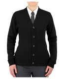 Cobmex V-Neck Long Sleeve Button Front Cardigan | Black | 4005