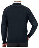 Cobmex Crew Neck Zip Front “Commando” Sweater | Dark Navy | 4012