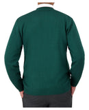 Cobmex V-Neck Long Sleeve Button Front Cardigan | Hunter Green | 4015