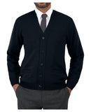 Cobmex V-Neck Long Sleeve Button Front Cardigan | Navy | 4015