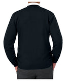 Cobmex V-Neck Long Sleeve Button Front Cardigan | Navy | 4015