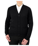 Cobmex V-Neck Long Sleeve Button Front Cardigan | Black | 4018
