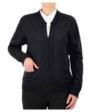Cobmex Crew Neck Zip Front Cardigan | Dark Navy | 4022