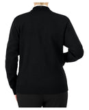 Cobmex Crew Neck Zip Front Cardigan | Black | 4022