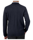 Cobmex Men's Mockneck Full Zip Cardigan | Navy | 4109