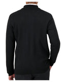 Cobmex Men's Mockneck Full Zip Cardigan | Black | 4109