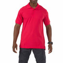 5.11 Men's Utility Short Sleeve Polo - TALL | Range Red | 41180T